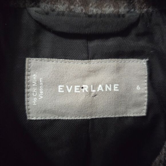 Everlane The Oversized Blazer Houndstooth Windowpane Size 6 Academia Work Office - Picture 8 of 16